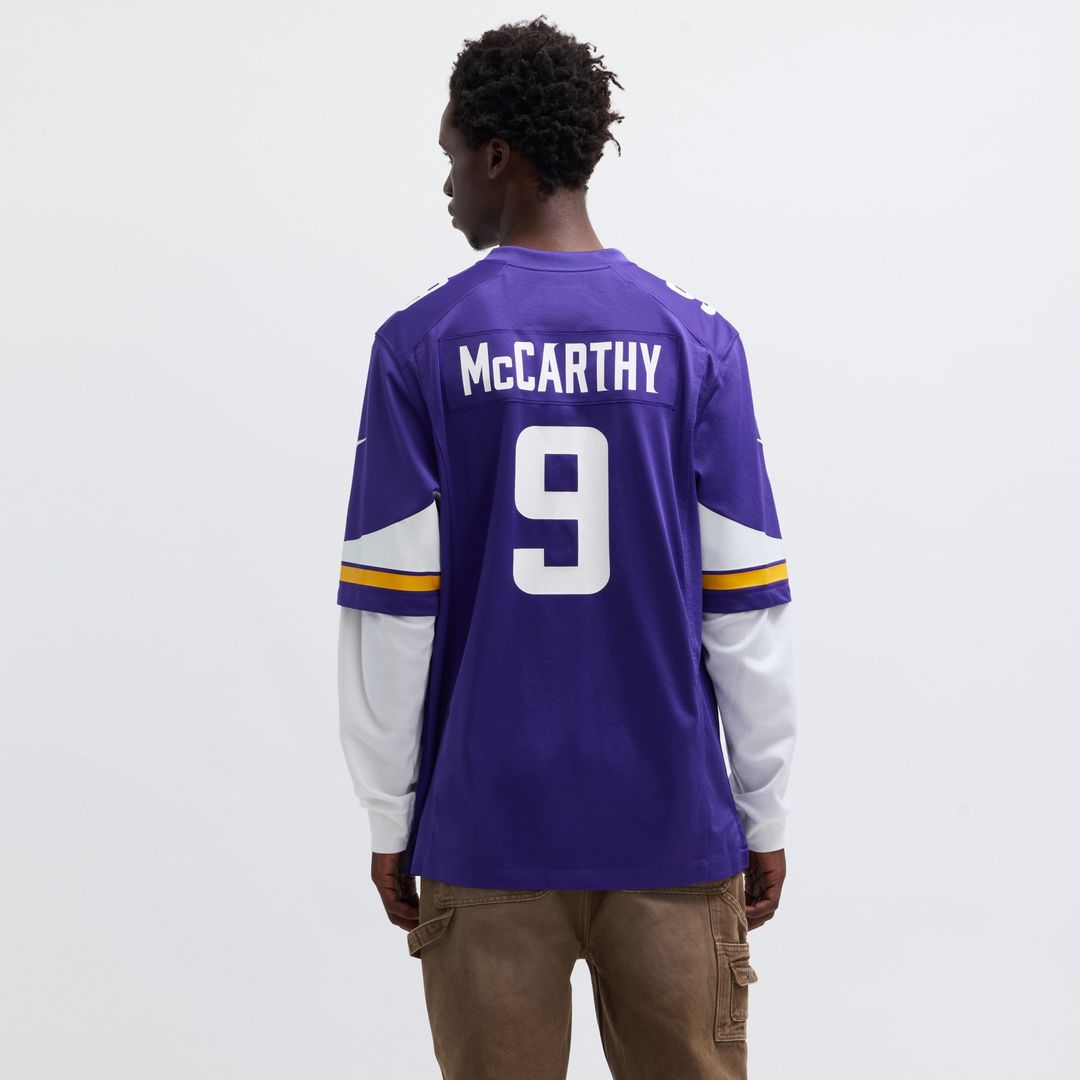 J.J. McCarthy Minnesota Vikings Player Game Jersey - Purple