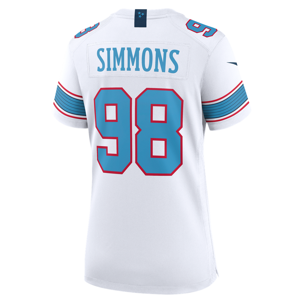 Jeffery Simmons Tennessee Titans Women's Game Jersey - White