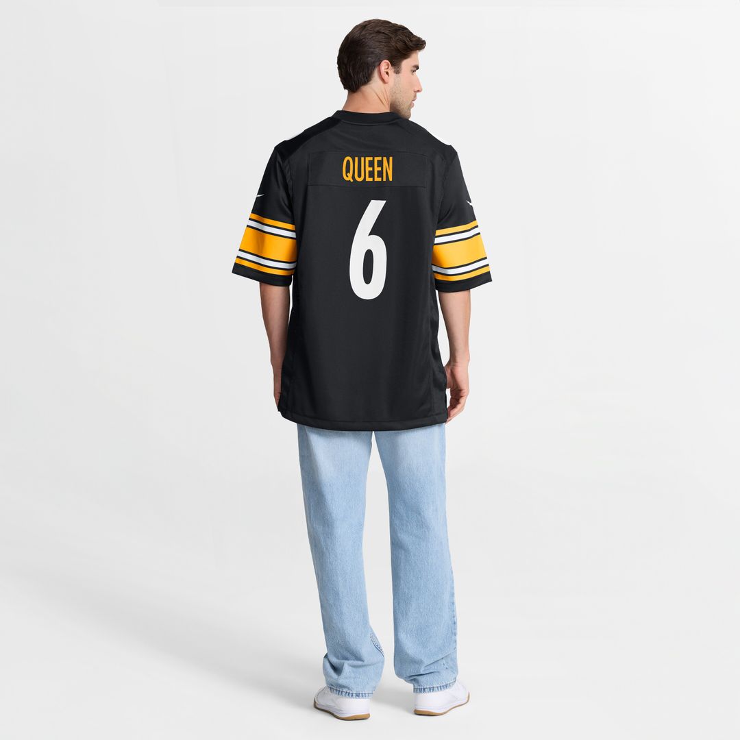 Patrick Queen Pittsburgh Steelers Game Player Jersey - Black