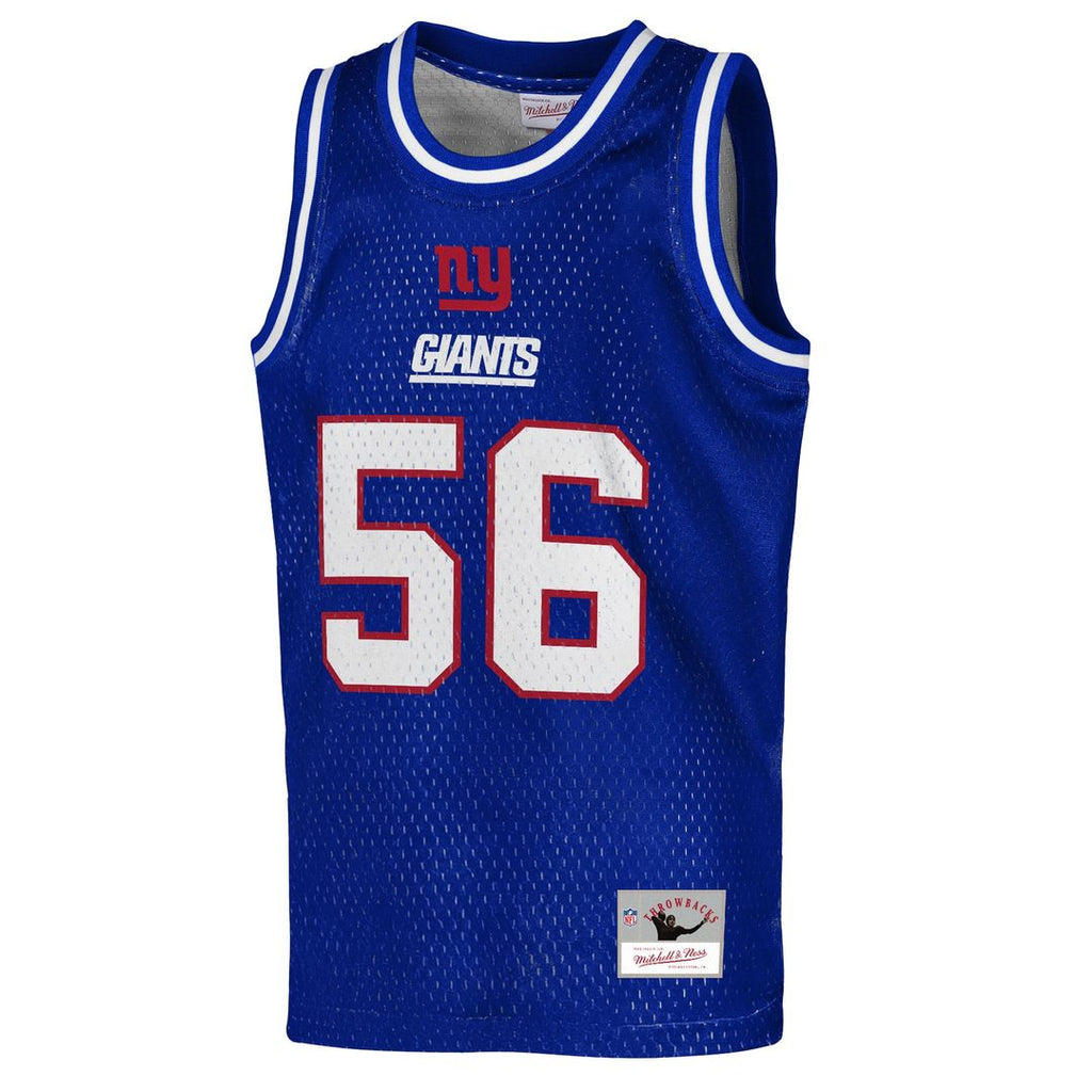 Lawrence Taylor New York Giants Mitchell & Ness Youth Retired Player Basketball Fashion Jersey - Royal