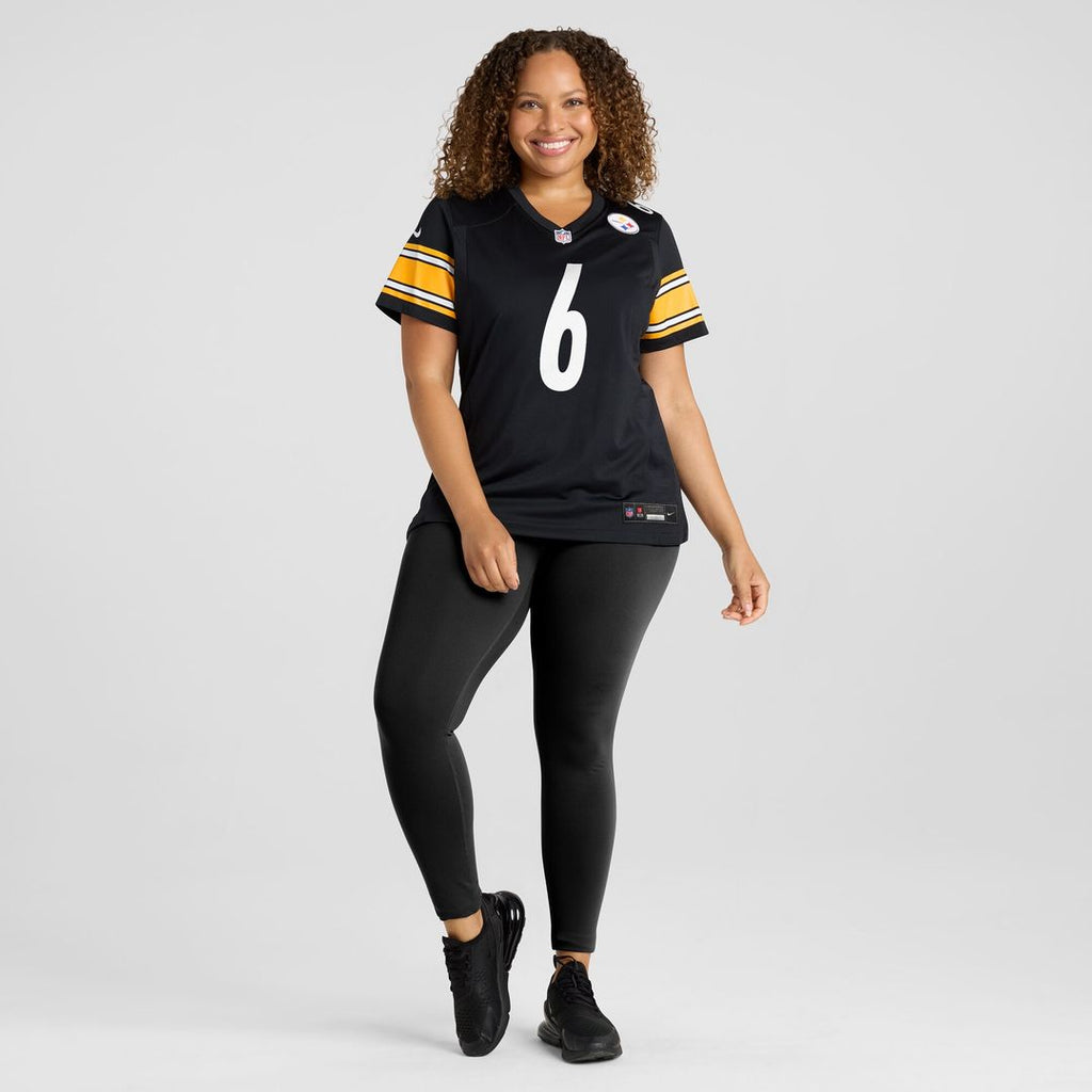 Patrick Queen Pittsburgh Steelers Women's Team Game Jersey - Black