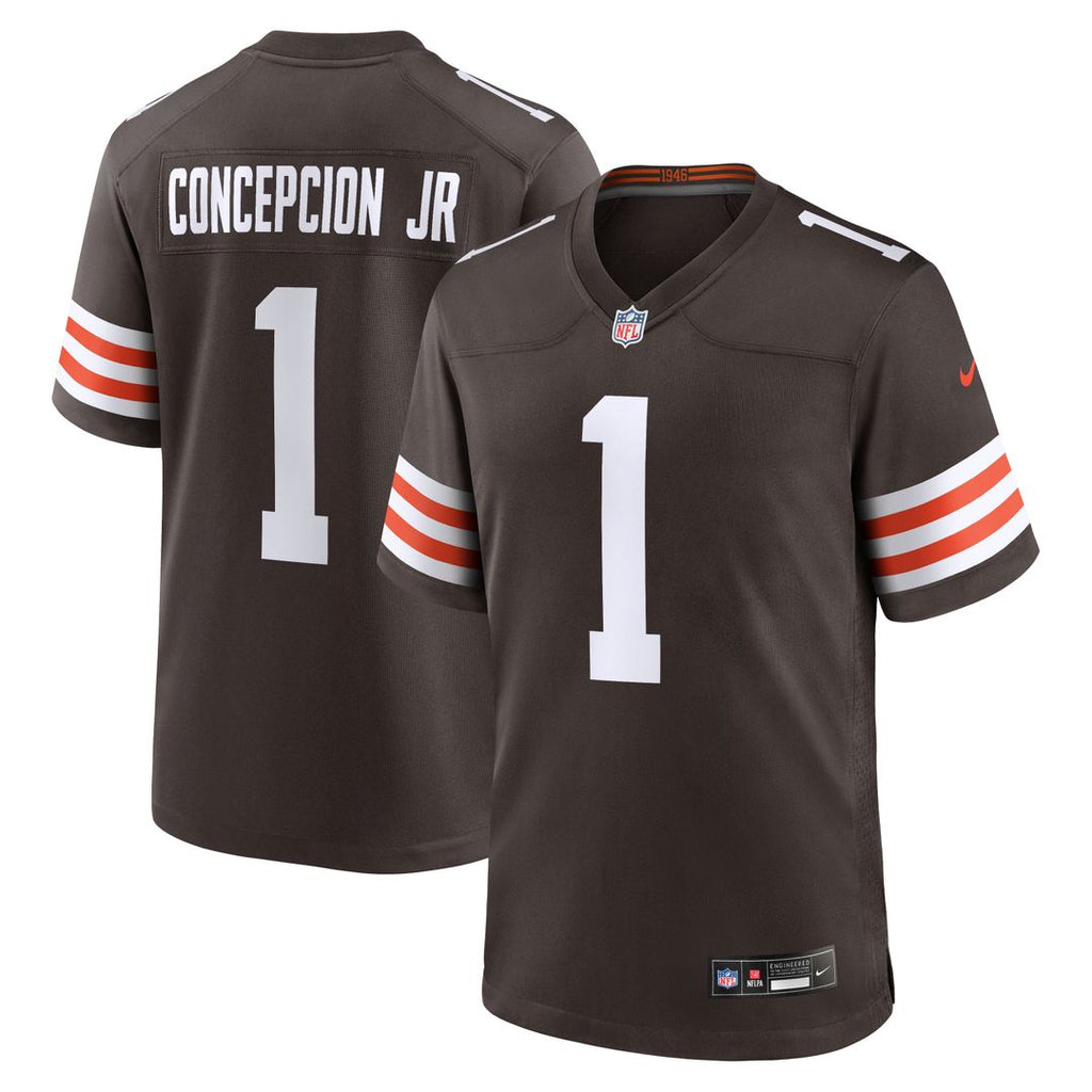 KC Concepcion Cleveland Browns 2026 Draft First Round Pick No. 24 Team Game Jersey - Brown