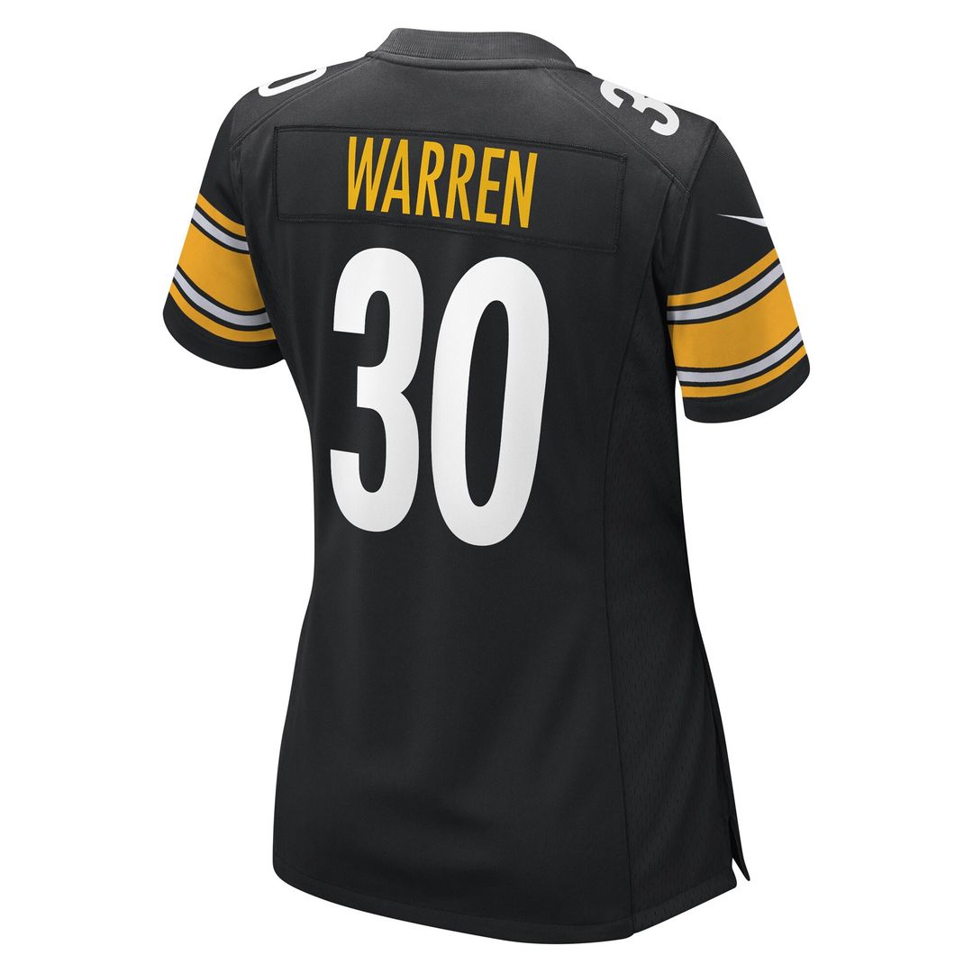 Jaylen Warren Pittsburgh Steelers Women's Game Player Jersey - Black