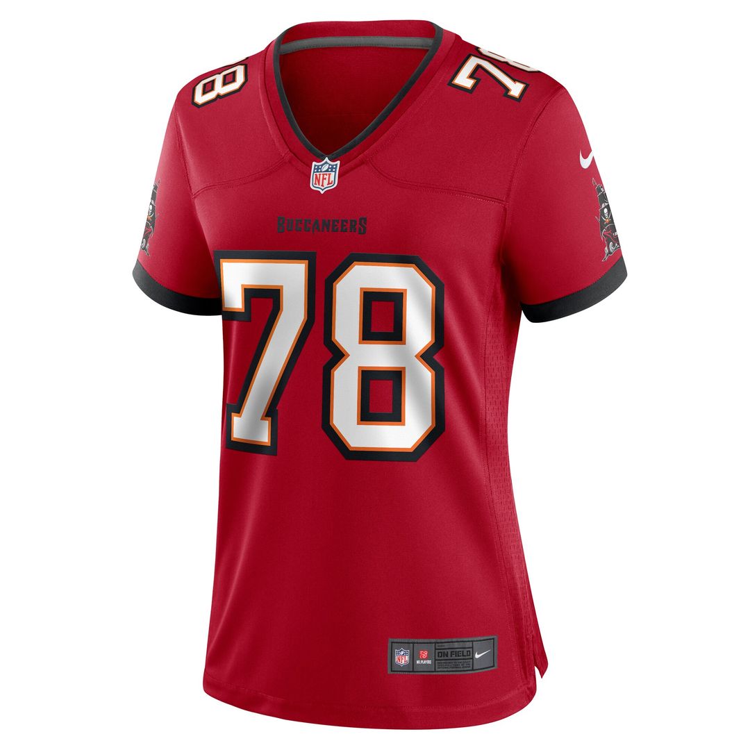 Tristan Wirfs Tampa Bay Buccaneers Women's Team Game Jersey - Red