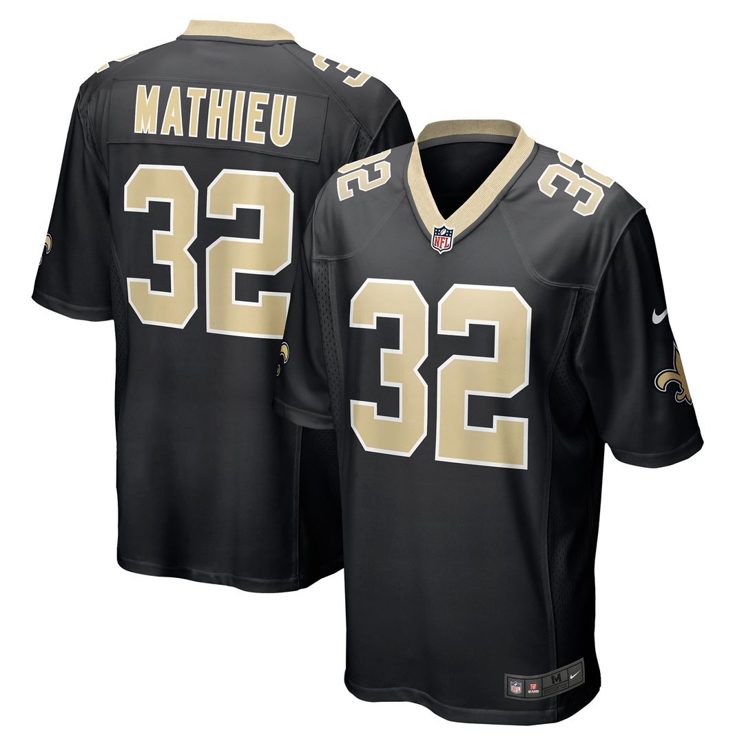 Tyrann Mathieu New Orleans Saints Youth Game Jersey - Black