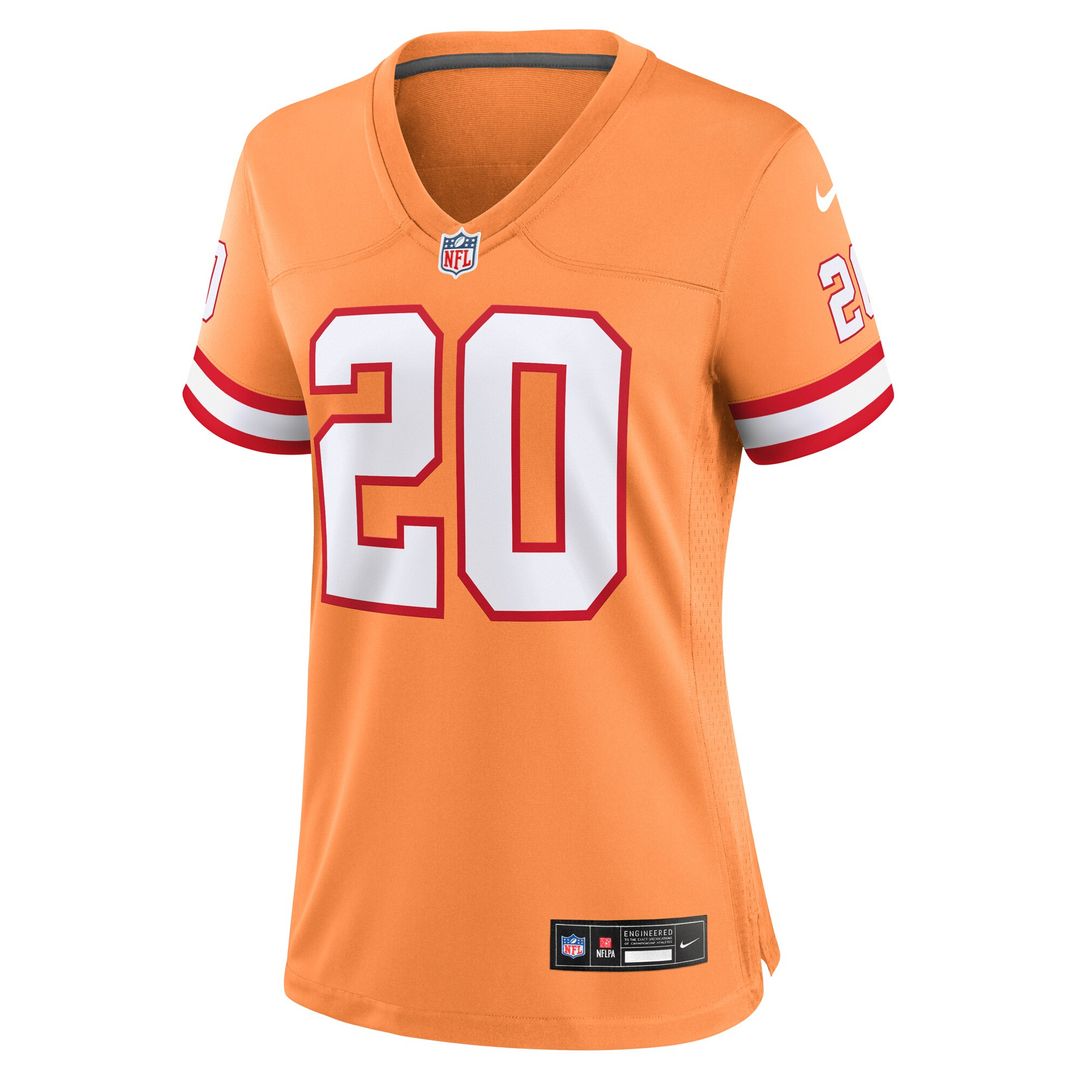 Ronde Barber Tampa Bay Buccaneers Women's Throwback Game Jersey - Orange