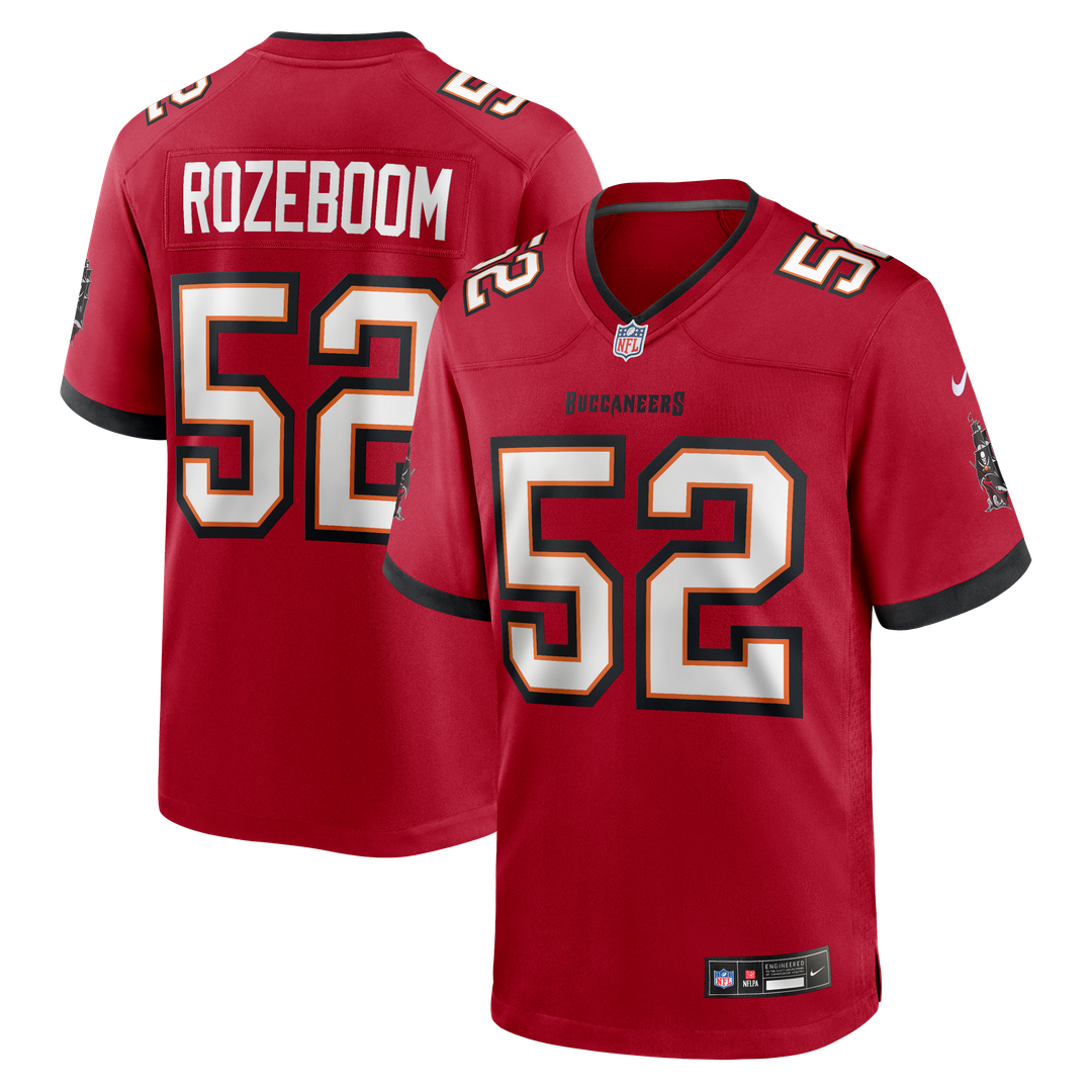 Christian Rozeboom Tampa Bay Buccaneers Team Game Jersey - Red