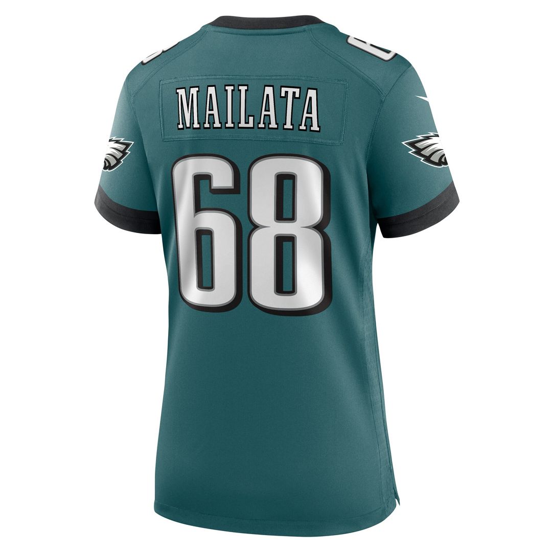 Mailata Philadelphia Eagles Women's Team Game Jersey - Midnight Green