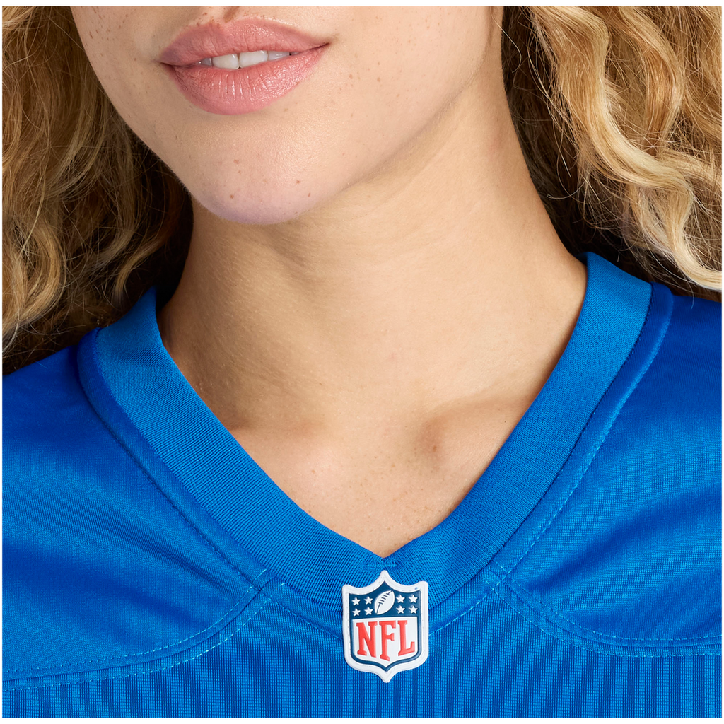 Larry Borom Detroit Lions Women's Team Game Jersey - Blue