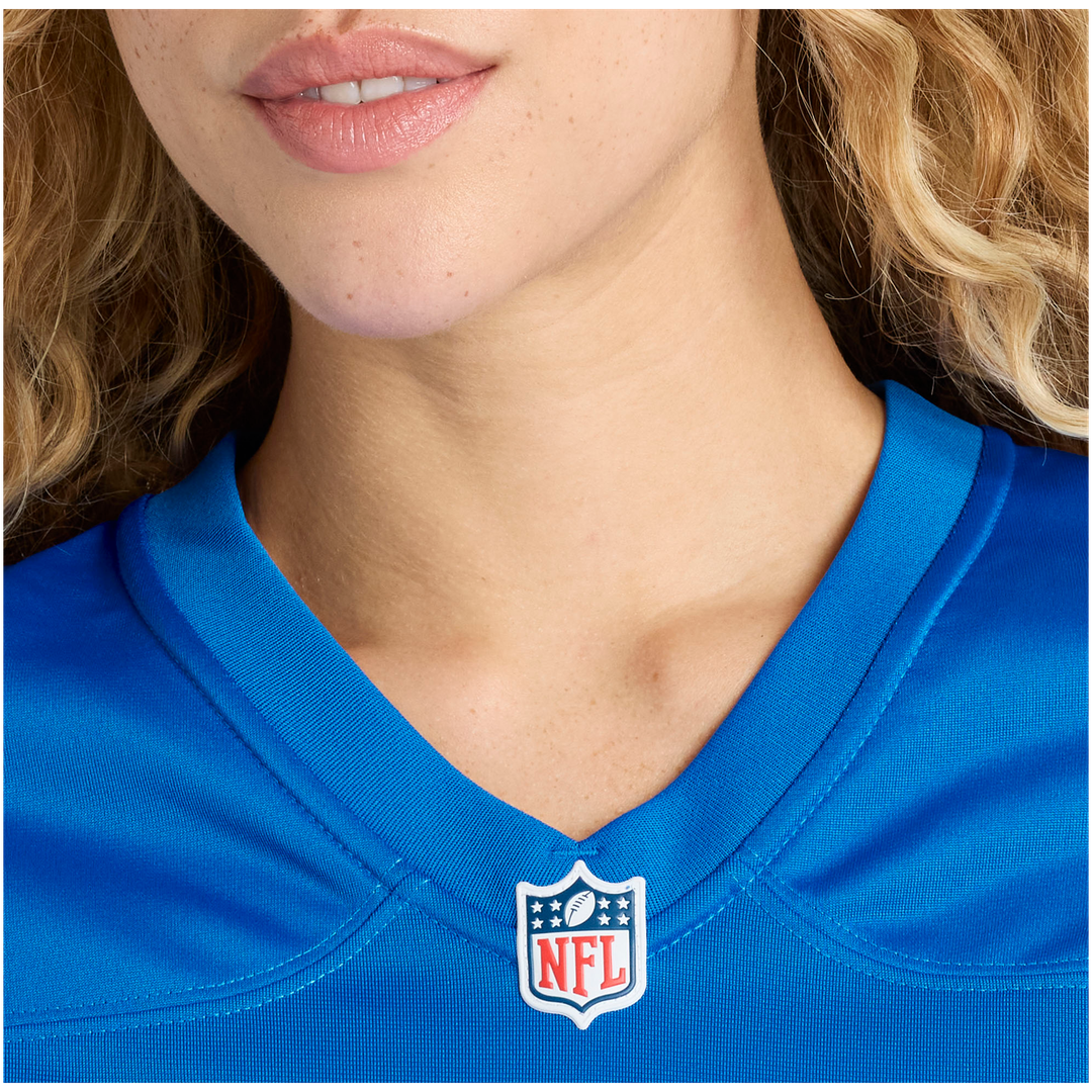 Larry Borom Detroit Lions Women's Team Game Jersey - Blue