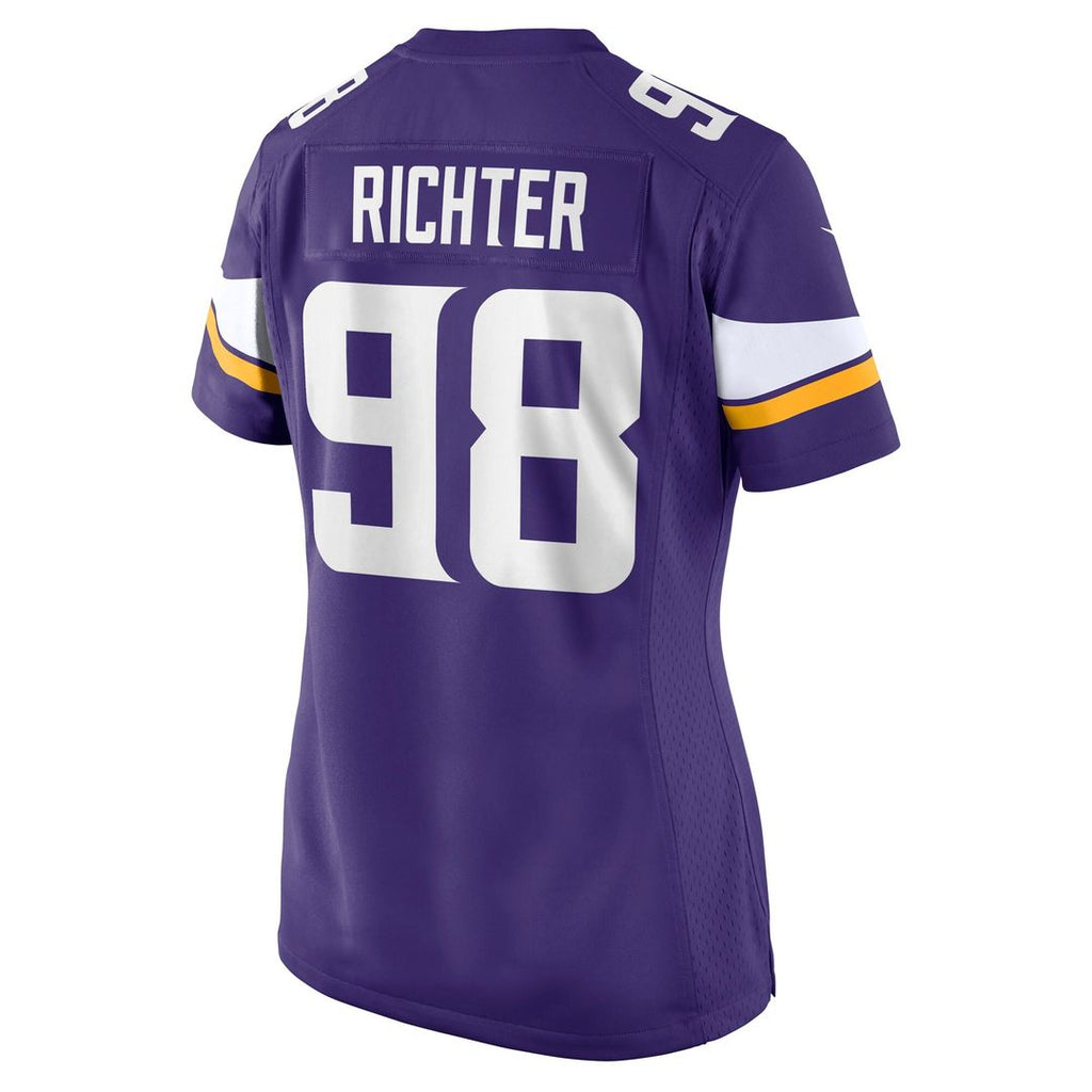 Bo Richter Minnesota Vikings Women's Team Game Jersey - Purple