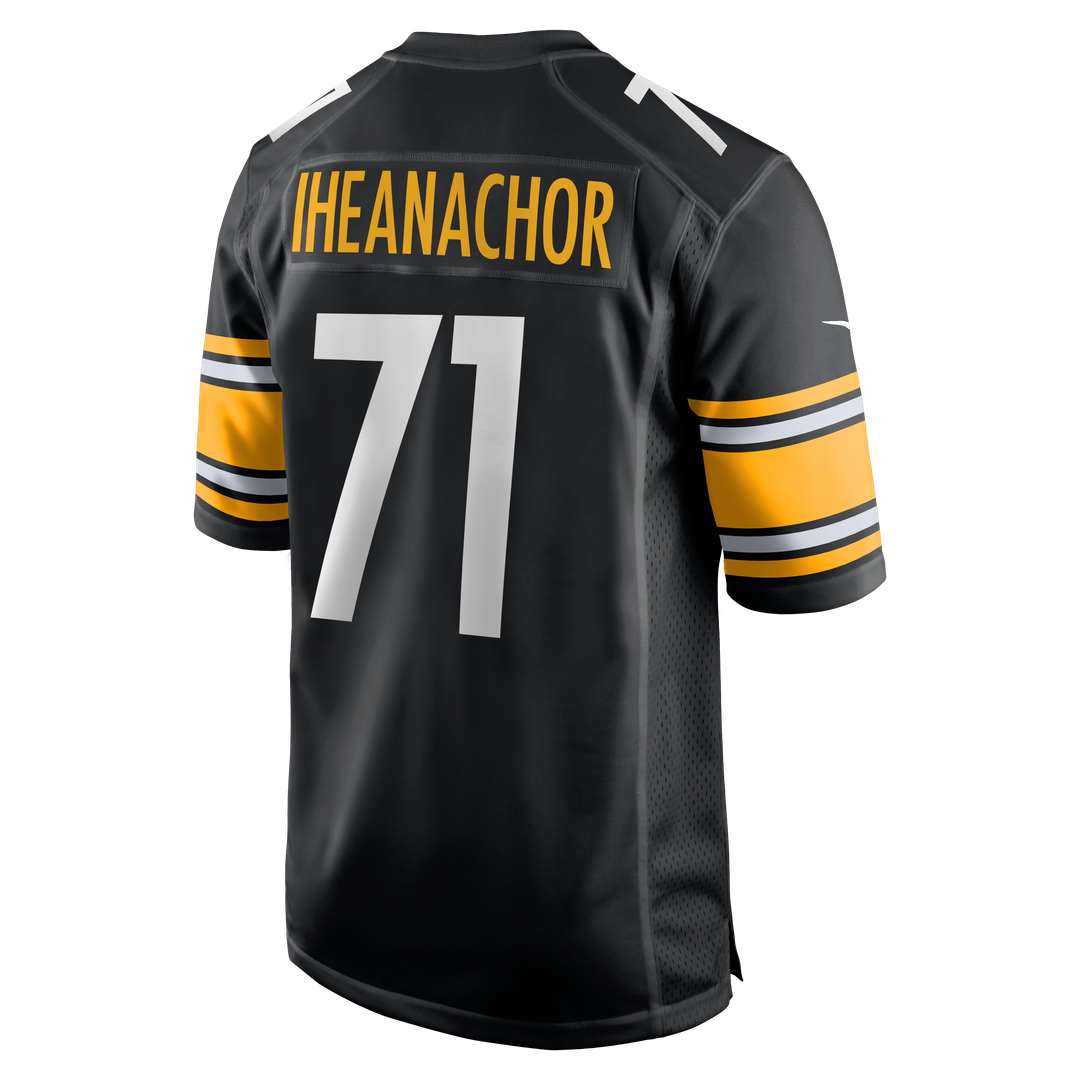 Max Iheanachor Pittsburgh Steelers 2026 Draft First Round Pick No. 21 Team Game Jersey - Black