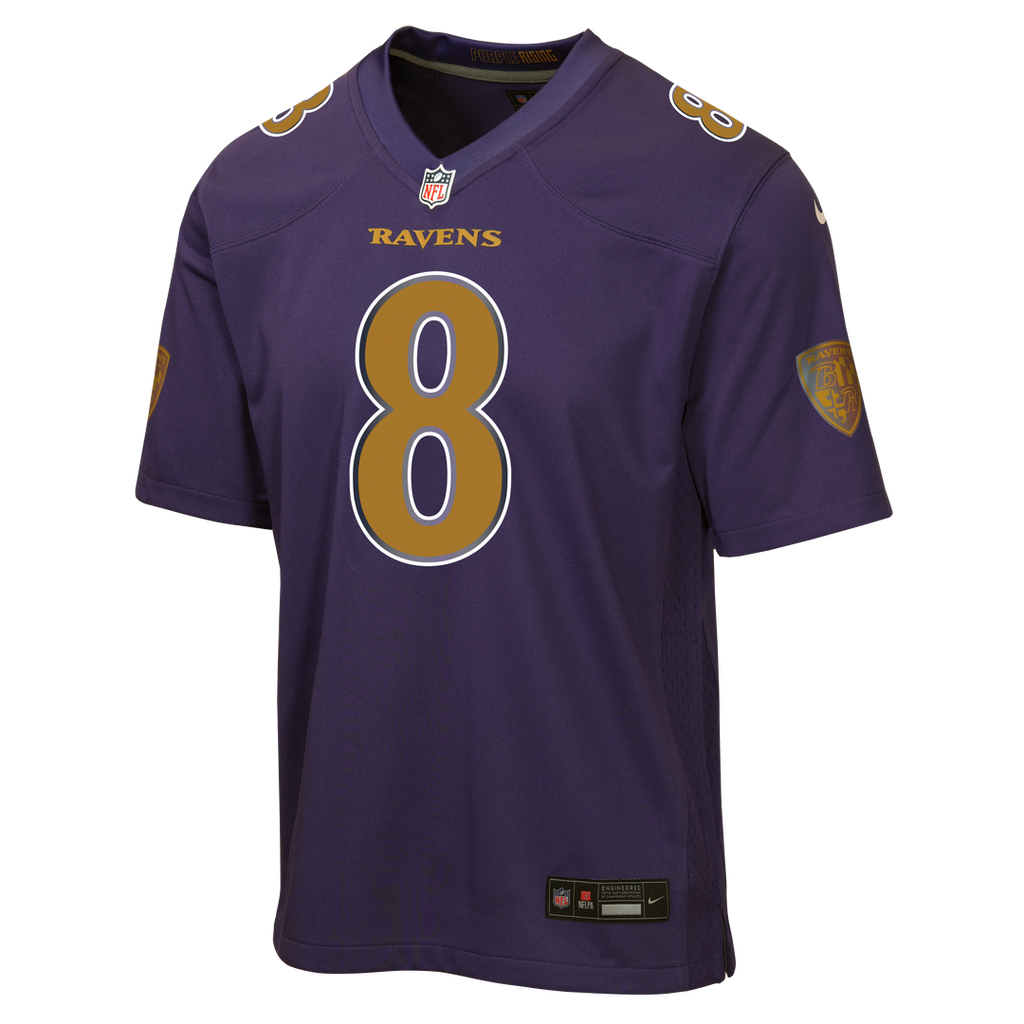 Lamar Jackson Baltimore Ravens Youth Alternate 2 Game Jersey - Purple