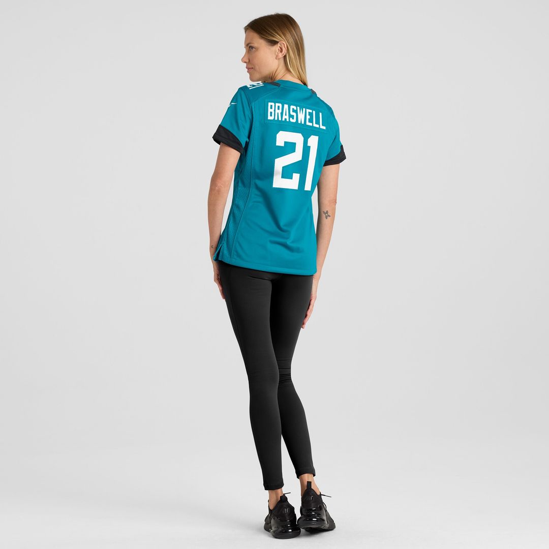 Christian Braswell Jacksonville Jaguars Women's Team Game Jersey - Teal