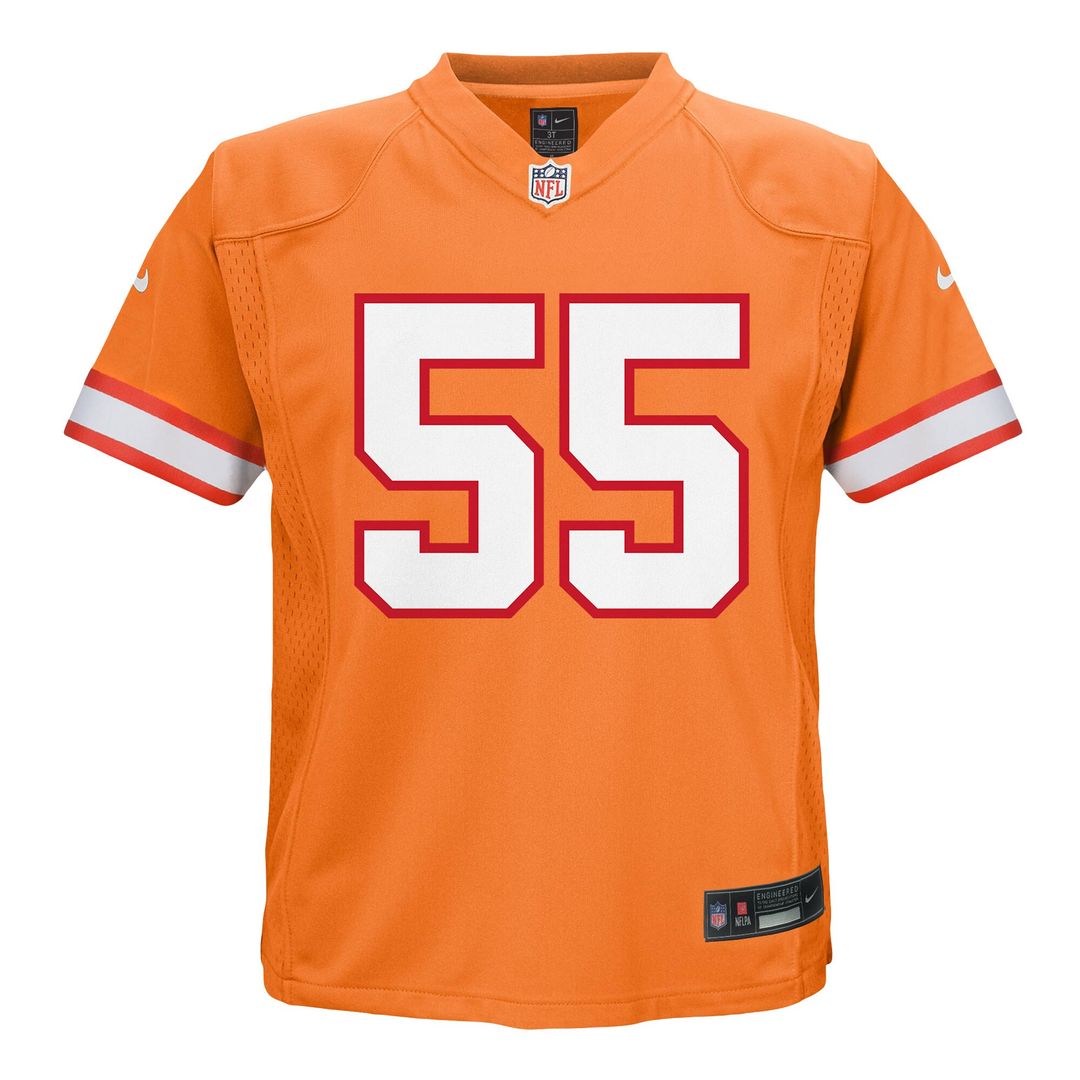 Derrick Brooks Tampa Bay Buccaneers Toddler Retired Player Game Jersey - Orange
