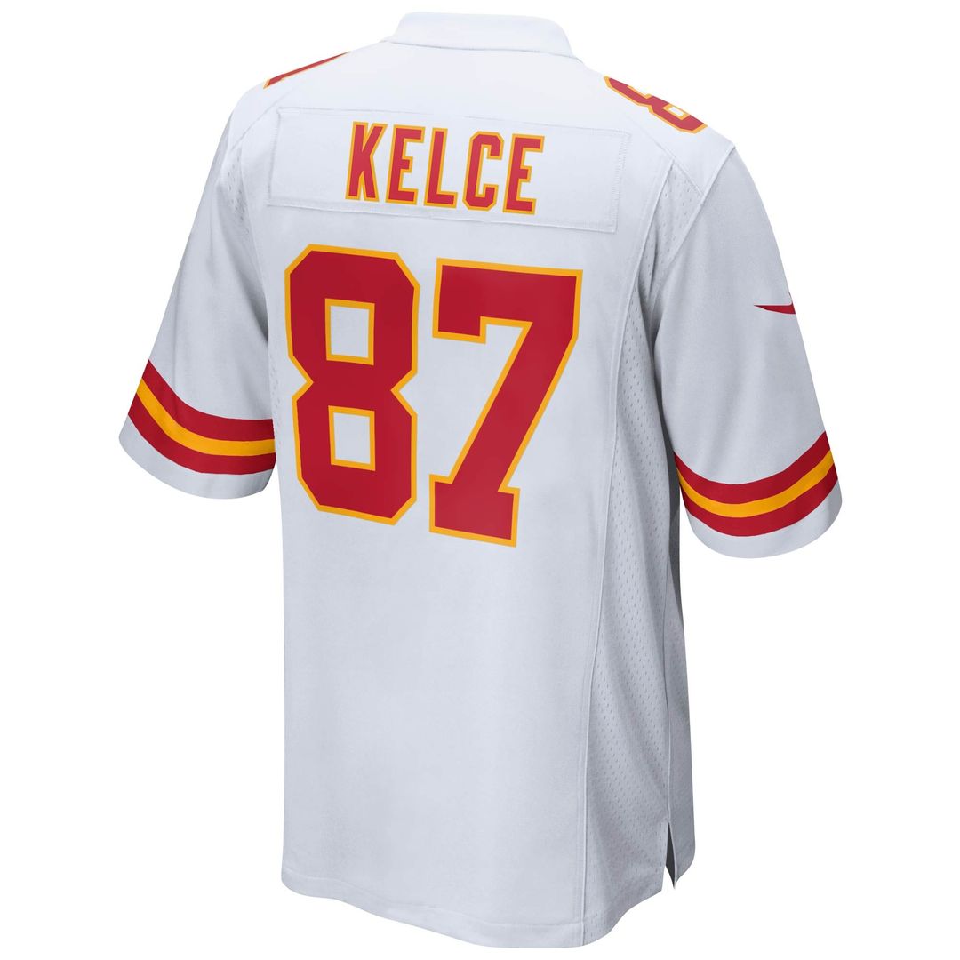Travis Kelce Kansas City Chiefs Youth Game Jersey - White