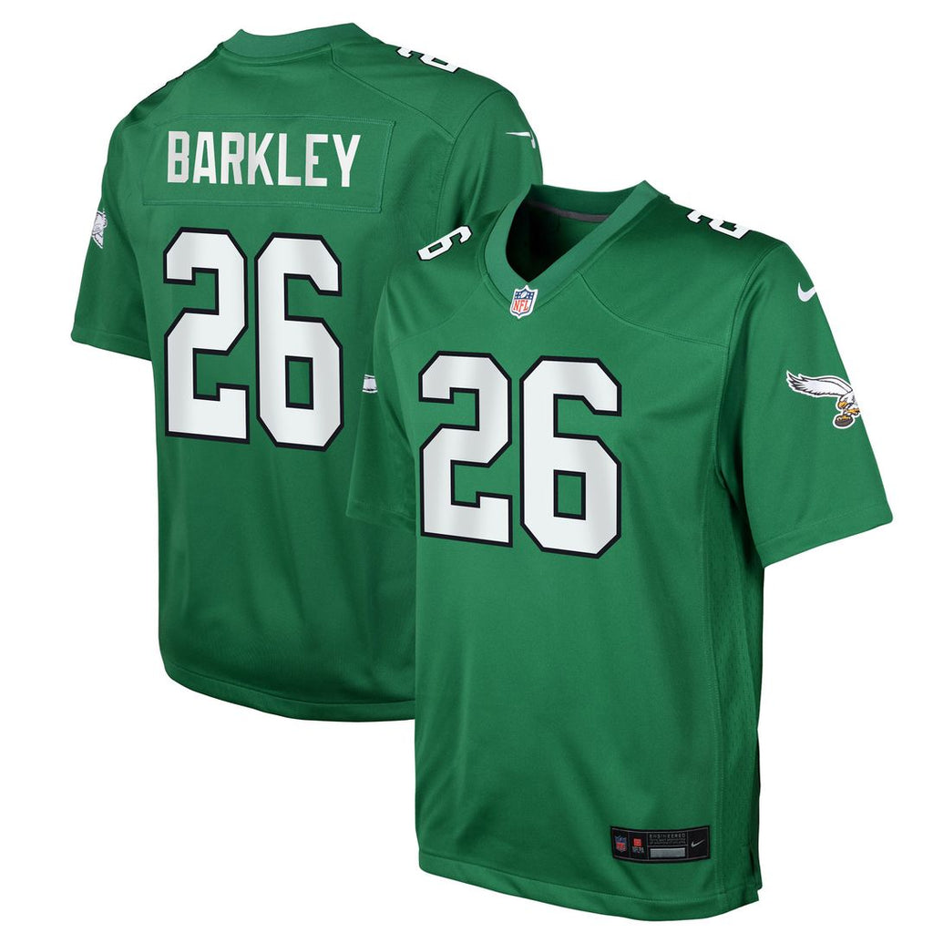 Saquon Barkley Philadelphia Eagles Youth Game Jersey - Green