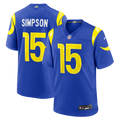 Ty Simpson Los Angeles Rams 2026 Draft First Round Pick No. 13 Team Game Jersey - Royal