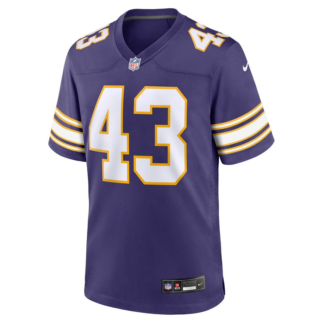 Andrew Van Ginkel Minnesota Vikings Alternate Game Jersey - Purple