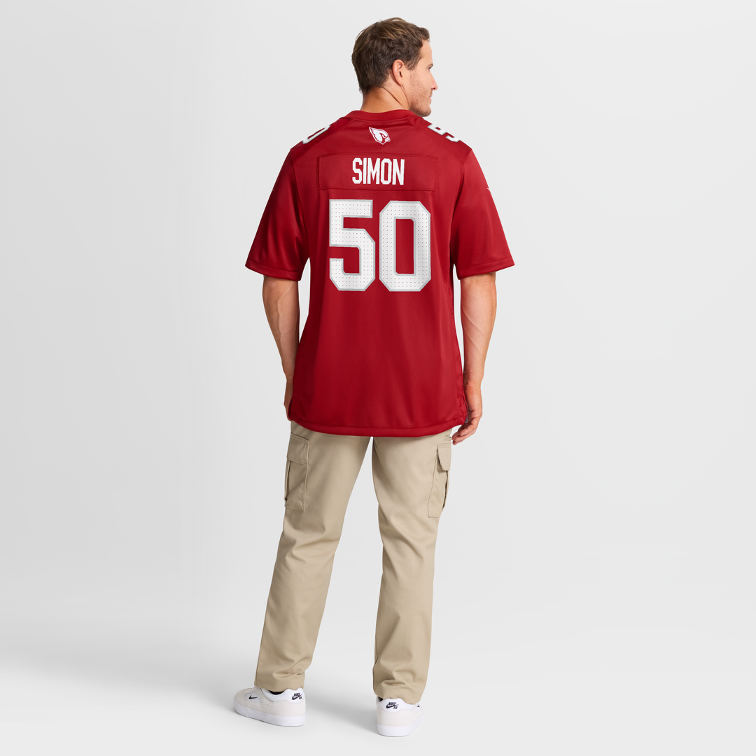 Cody Simon Arizona Cardinals Team Game Jersey - Cardinal