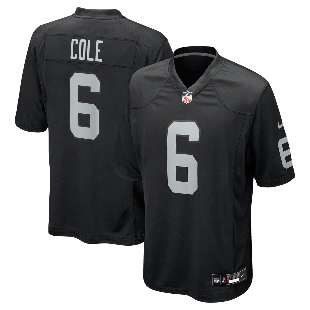 AJ Cole Las Vegas Raiders Game Jersey - Black