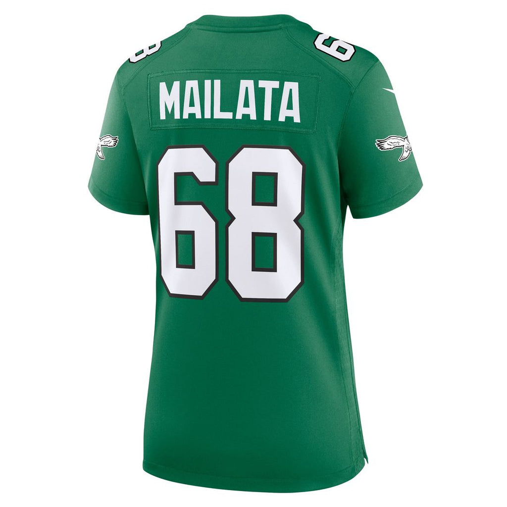 Mailata Philadelphia Eagles Women's Team Game Jersey - Midnight Green