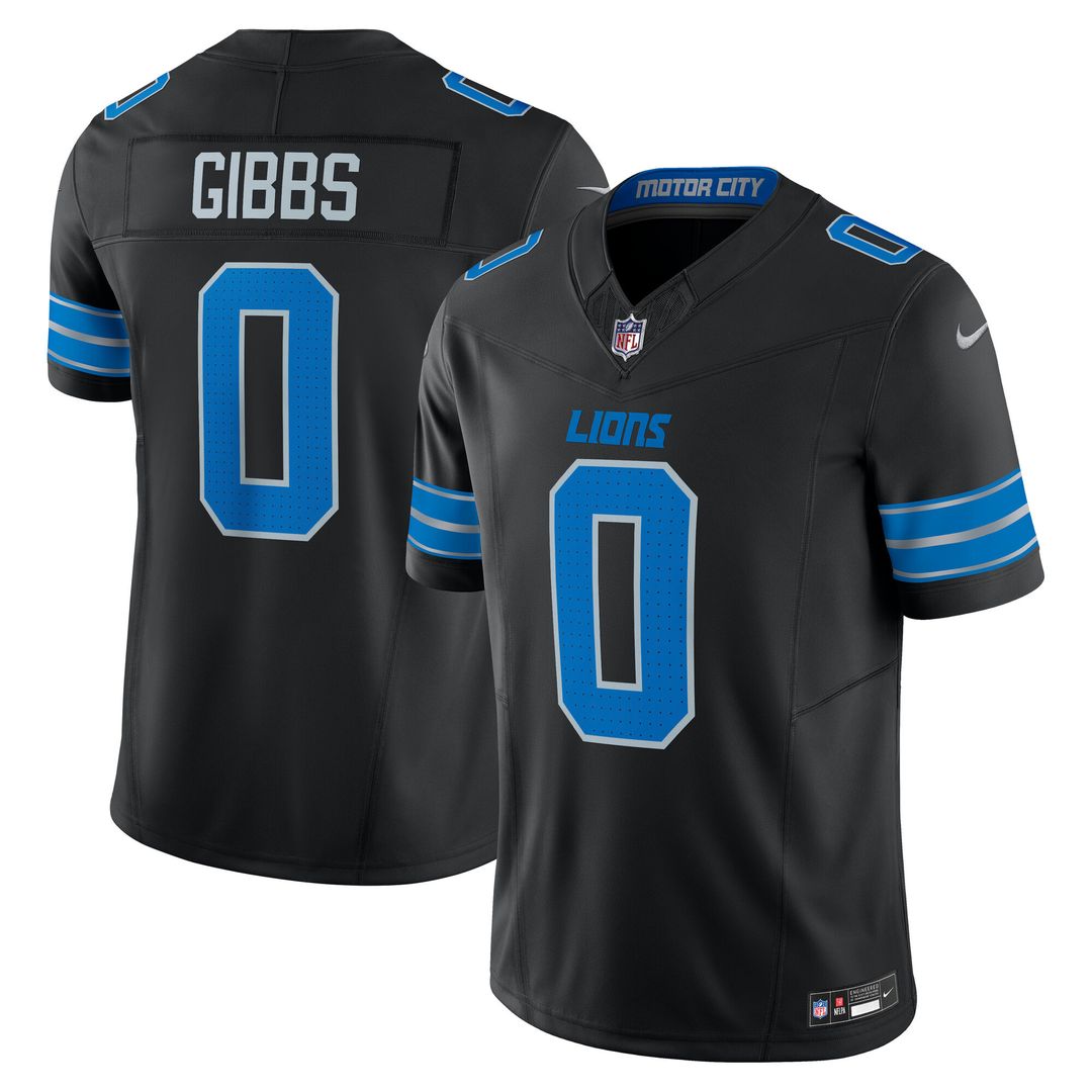 Jahmyr Gibbs Detroit Lions 2nd Alternate Vapor F.U.S.E. Limited Jersey - Black