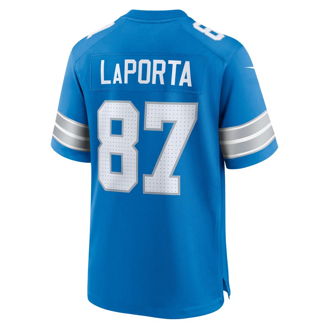 Sam LaPorta Detroit Lions Game Jersey - Blue