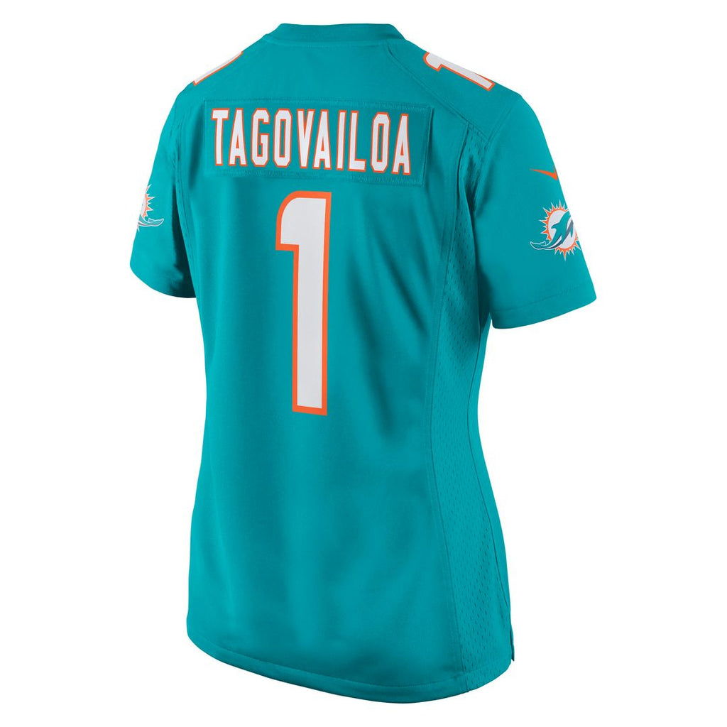 Tua Tagovailoa Miami Dolphins Women's Game Jersey - Aqua