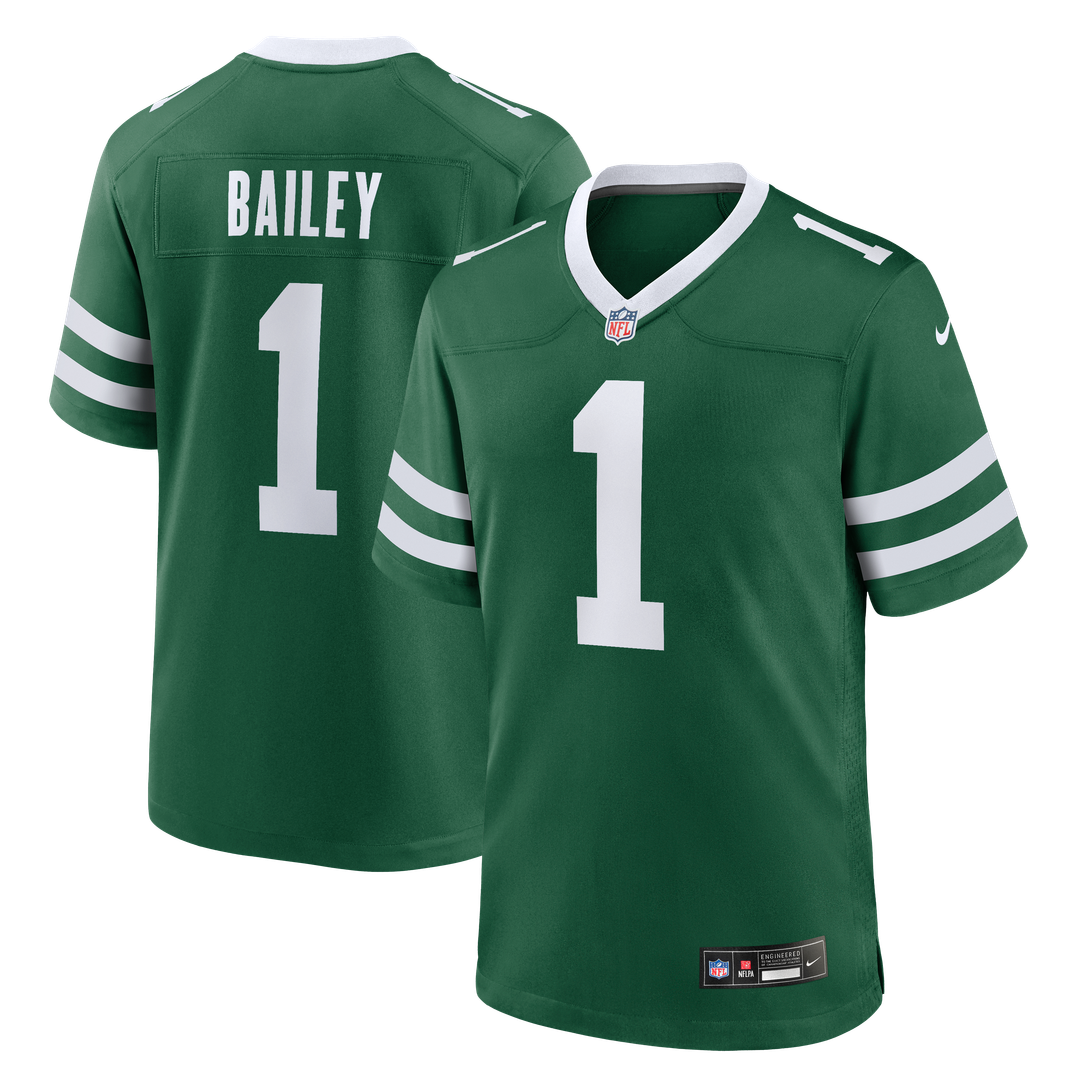 David Bailey New York Jets 2026 Draft First Round Pick No. 2 Team Game Jersey - Legacy Green