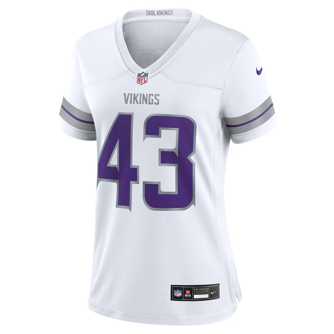 Andrew Van Ginkel Minnesota Vikings Women's Alternate Game Jersey - White