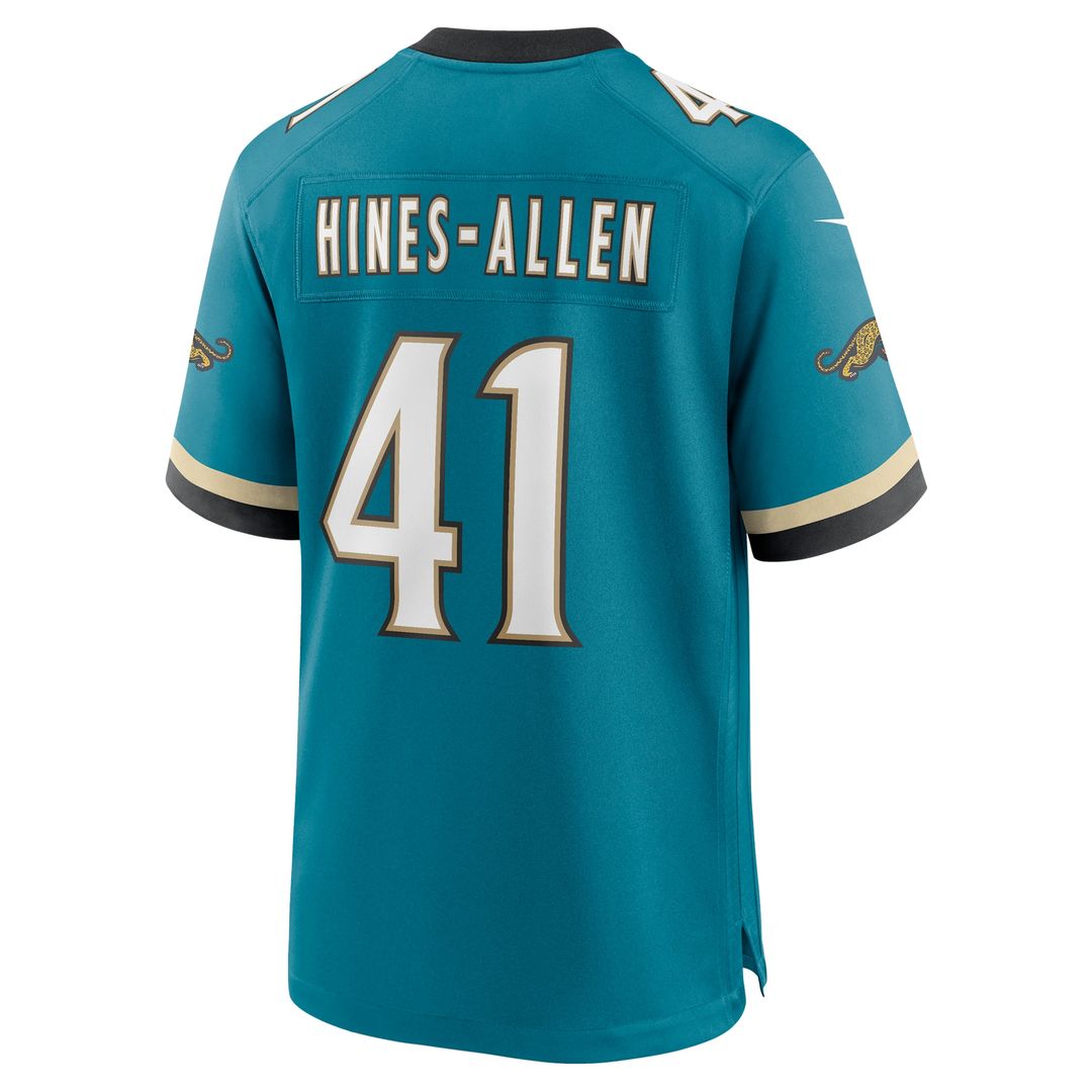 Josh Hines-Allen Jacksonville Jaguars Prowler Throwback Player Game Jersey - Teal