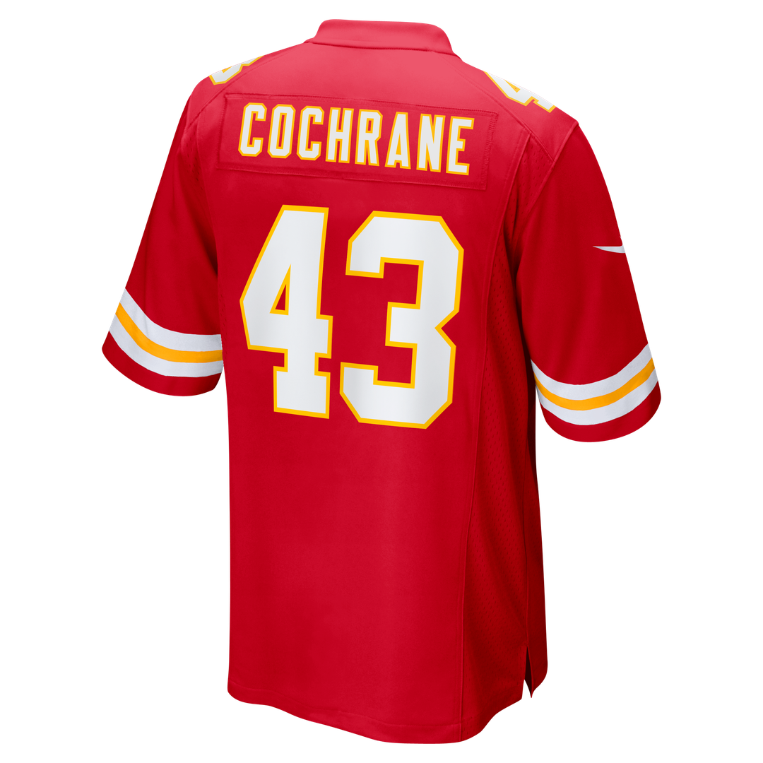 Jack Cochrane Kansas City Chiefs Game Player Jersey - Red