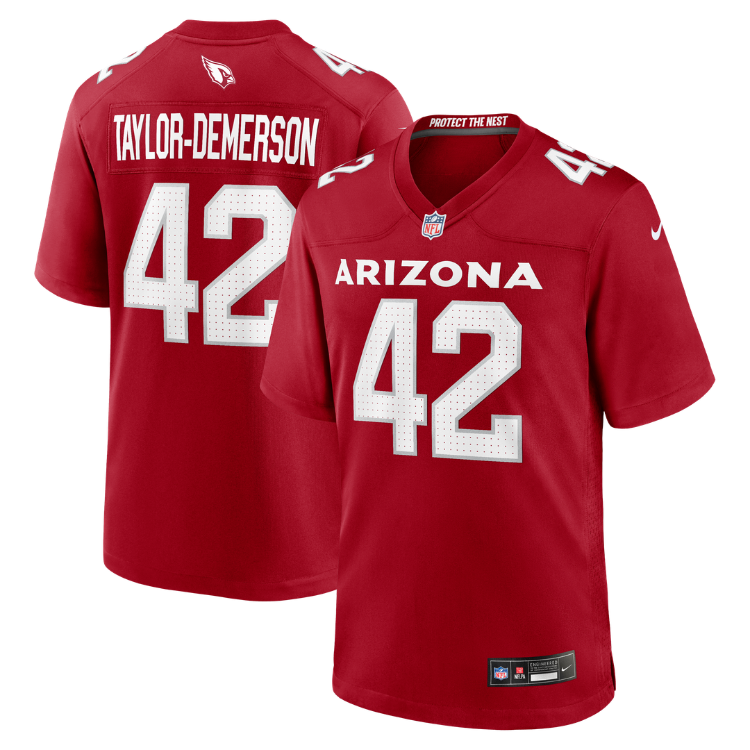 Dadrion Taylor-Demerson Arizona Cardinals Team Game Jersey - Cardinal
