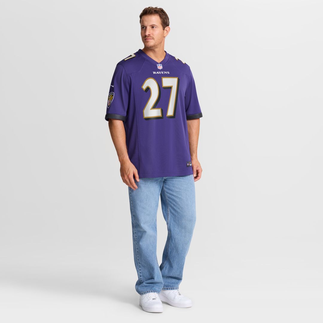 T.J. Tampa Baltimore Ravens Team Game Jersey - Purple