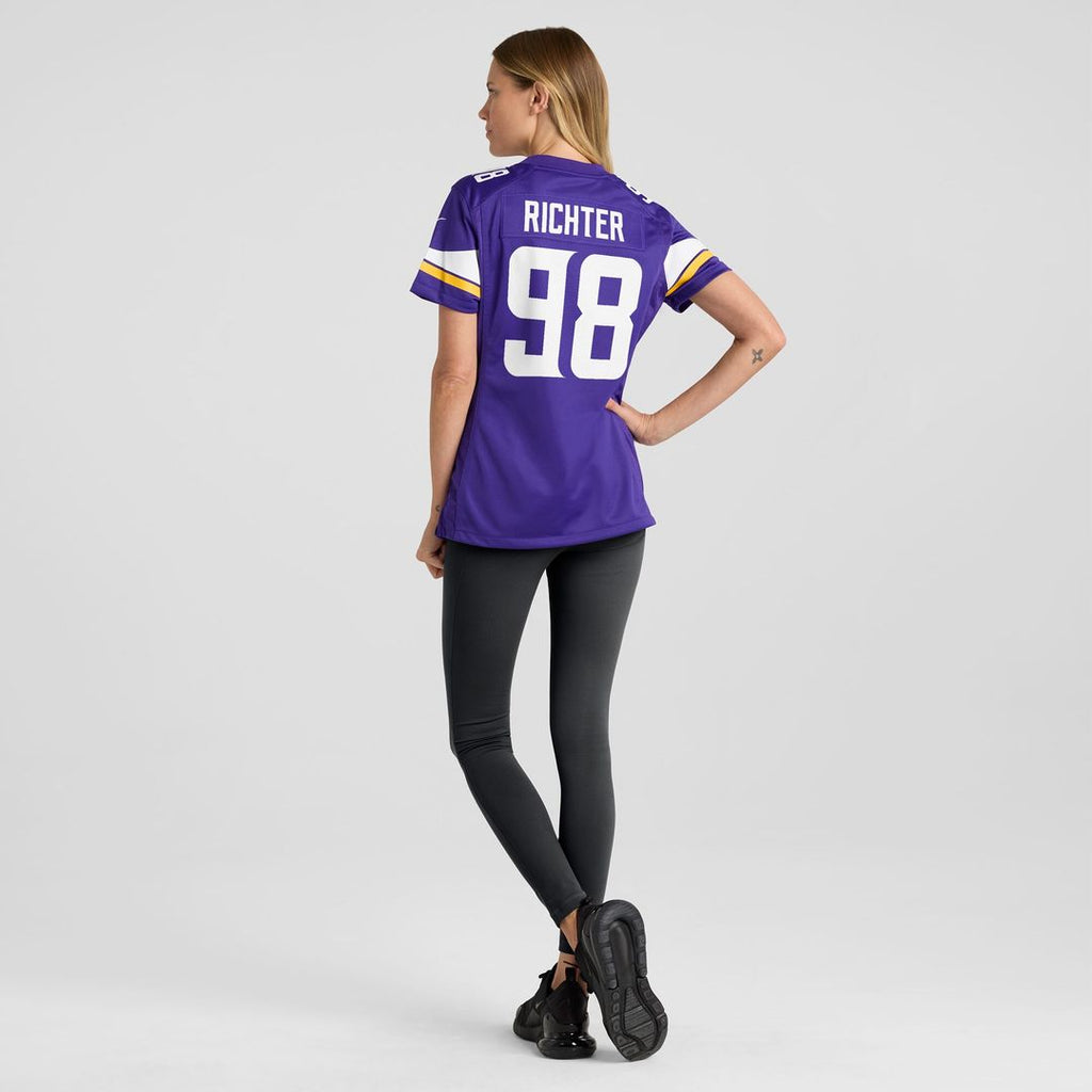 Bo Richter Minnesota Vikings Women's Team Game Jersey - Purple