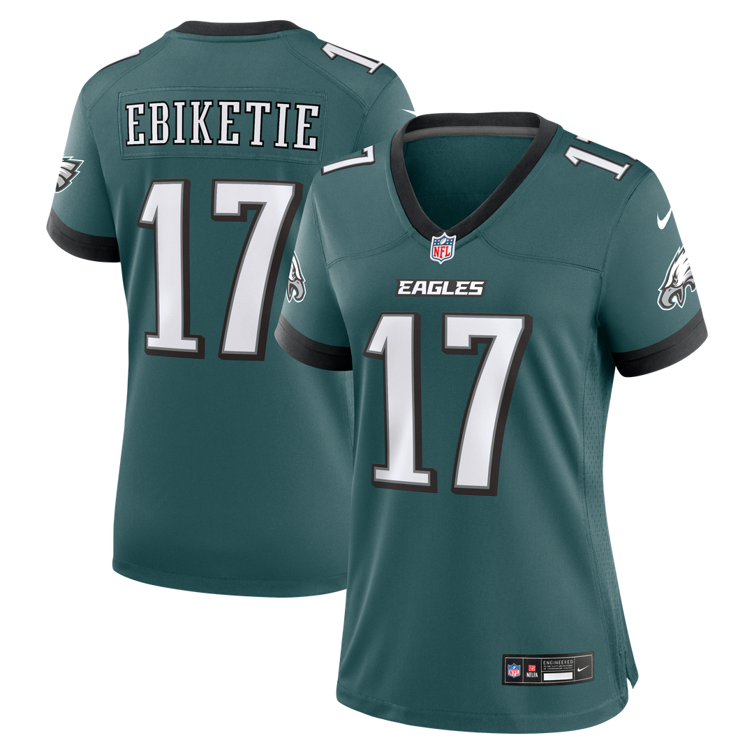 Arnold Ebiketie Philadelphia Eagles Women's Team Game Jersey - Midnight Green