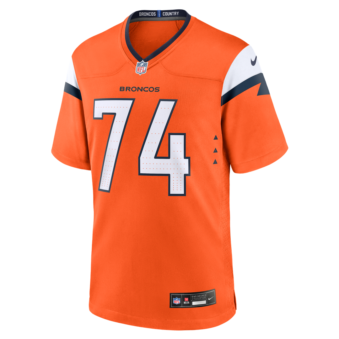 Ben Powers Denver Broncos Team Game Jersey - Orange