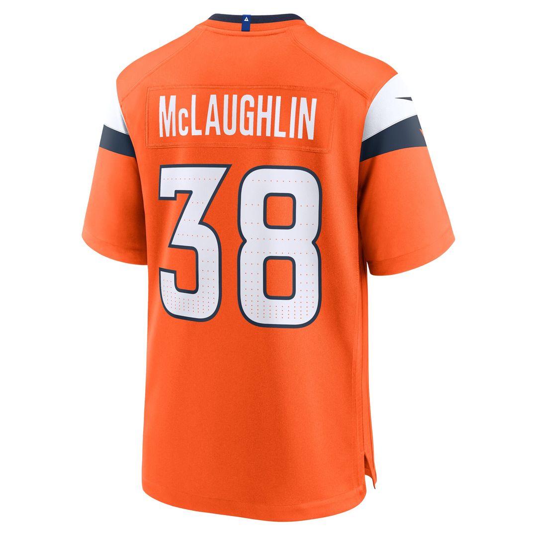 Jaleel McLaughlin Denver Broncos Team Game Jersey - Orange