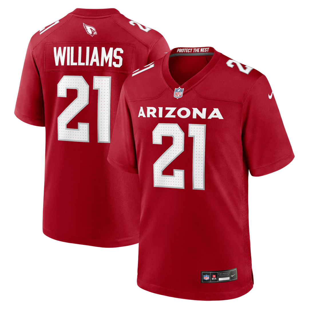 Garrett Williams Arizona Cardinals Game Jersey - Cardinal