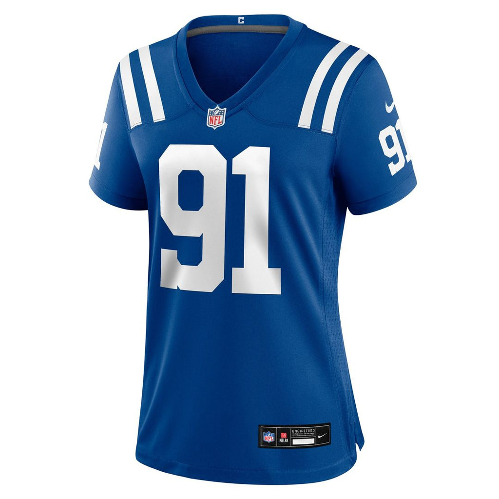 JT Tuimoloau Indianapolis Colts Women's Team Game Jersey - Royal