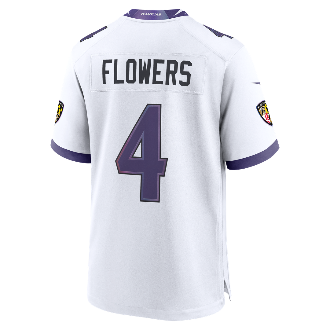 Zay Flowers Baltimore Ravens Alternate Game Jersey - Purple