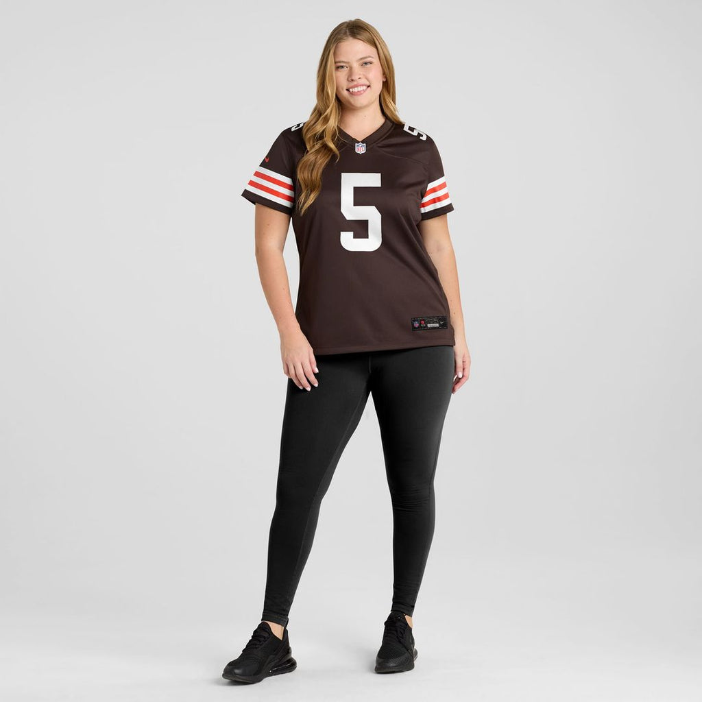 Rayshawn Jenkins Cleveland Browns Women's Team Game Jersey - Brown