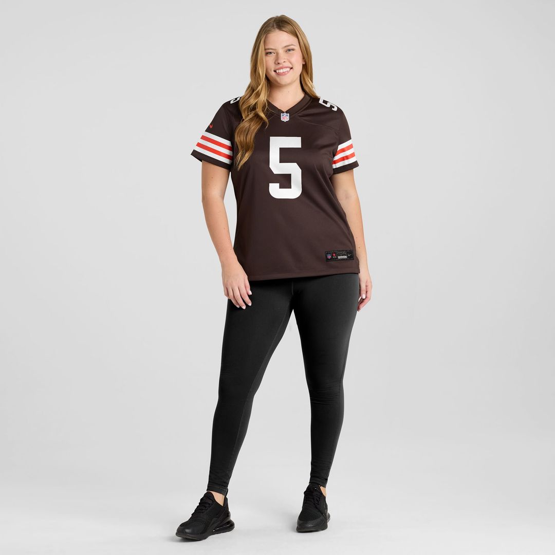Rayshawn Jenkins Cleveland Browns Women's Team Game Jersey - Brown