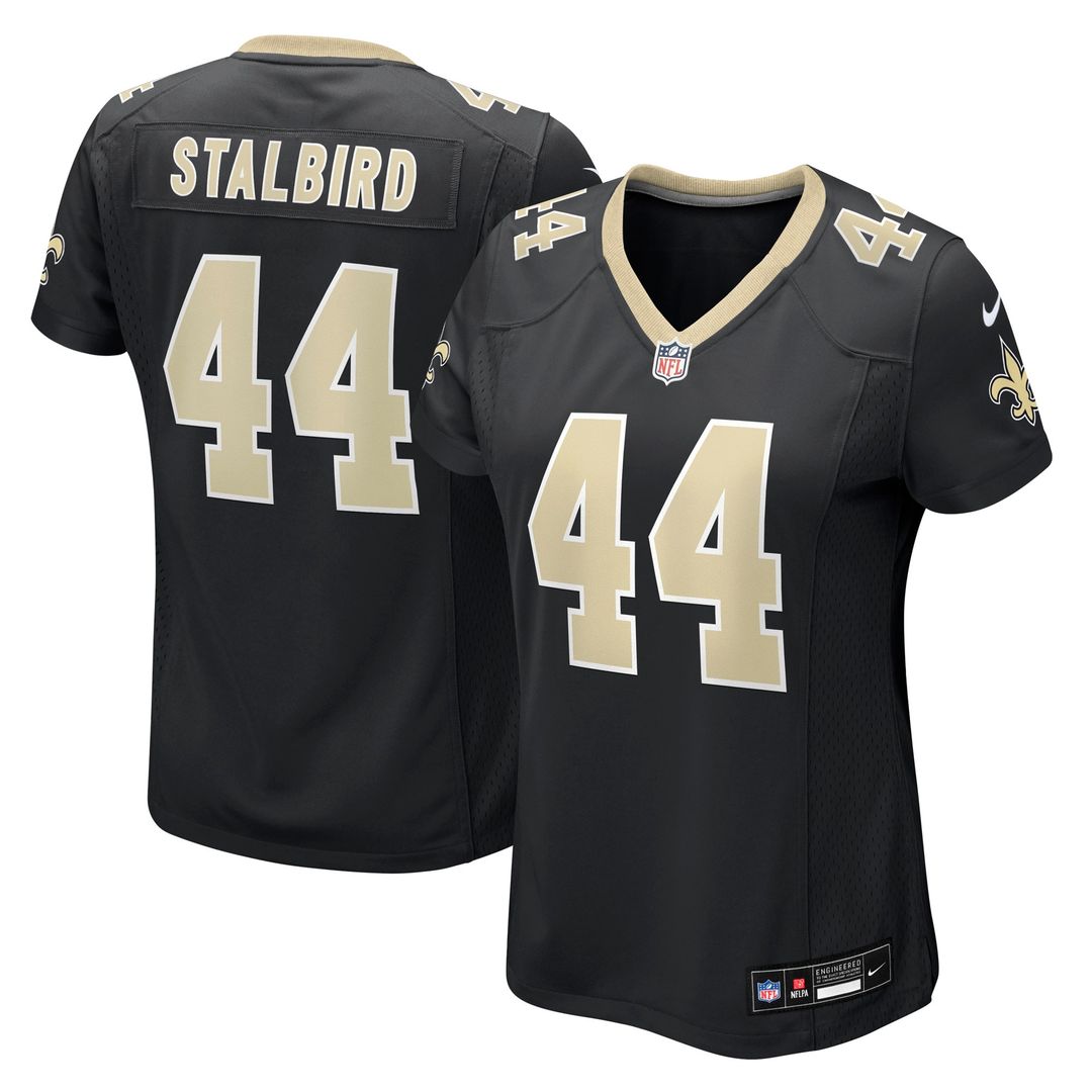 Isaiah Stalbird New Orleans Saints Women's Team Game Jersey - Black