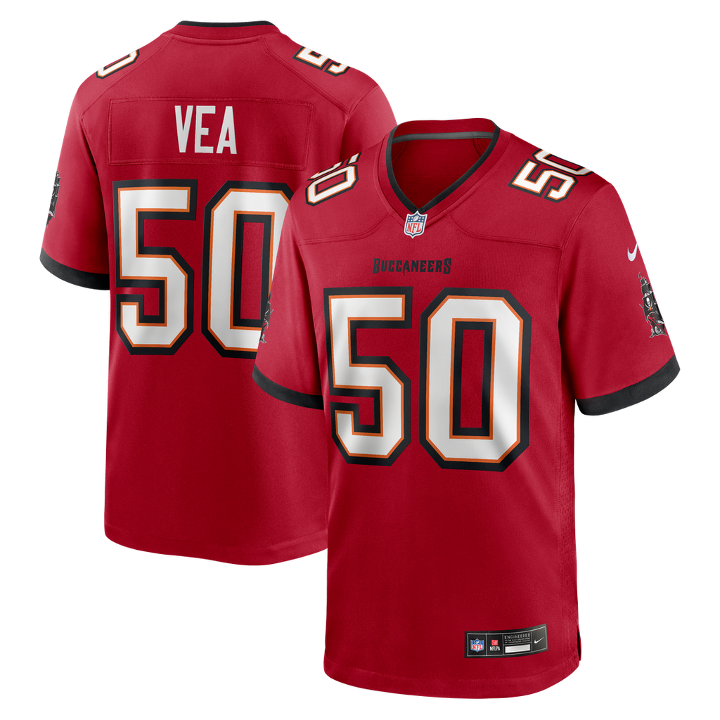 Vita Vea Tampa Bay Buccaneers White Game Jersey - White