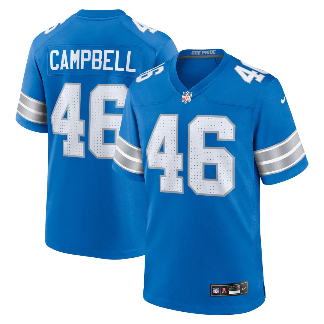 Jack Campbell Detroit Lions White Game Jersey - White