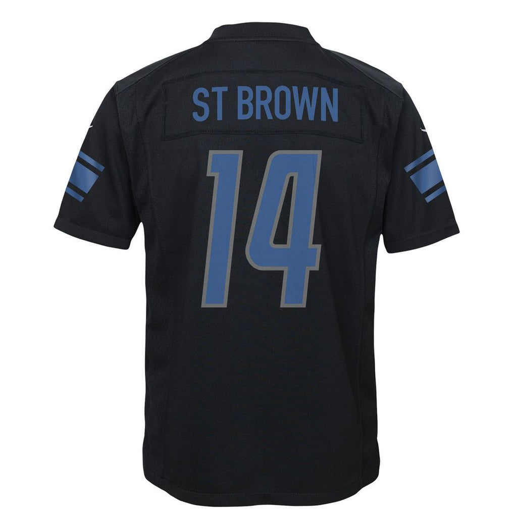 Amon-Ra St. Brown Detroit Lions Youth Game Jersey - Black