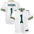 Micah Parsons Green Bay Packers Youth White Game Jersey - White