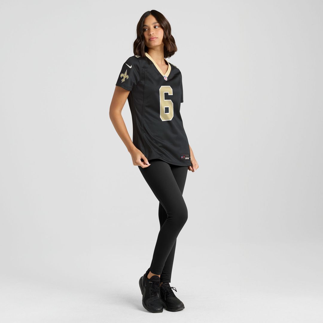 Tyler Shough New Orleans Saints Women's Game Jersey - Black